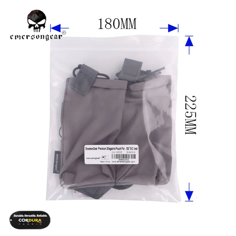 Прецизионная двойная сумка для магазина Emersongear жилета SS модульная Магнитная Molle