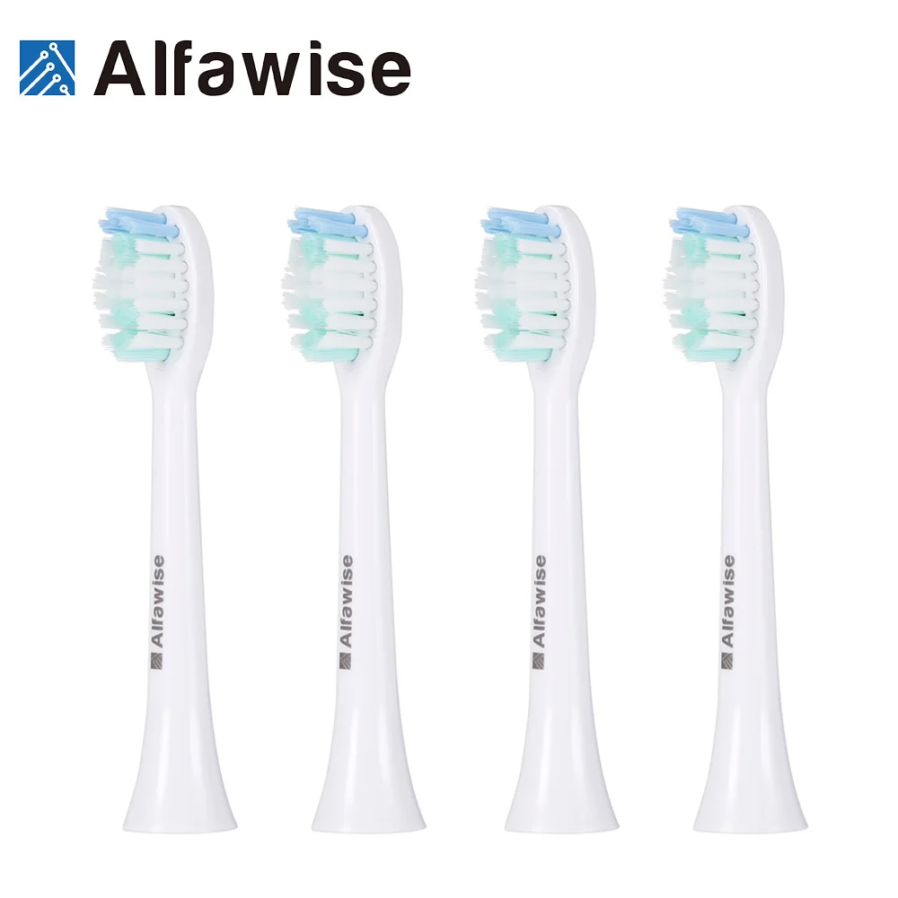Alfawise S100 мини sonic Сменная головка электрической зубной щетки глав 4