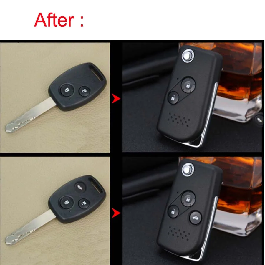 20 шт. Автомобильный ключ новый модифицированный флип чехол для Honda 7/8 seven/eight generation