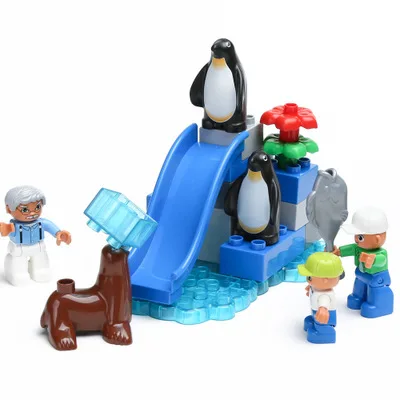 Детские Большие размеры большой кирпич совместим с Duplo строительные блоки