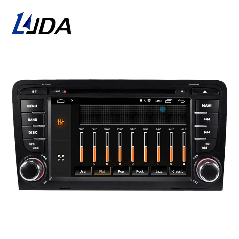Автомобильный DVD-плеер LJDA Android 10 0 для AUDI A3 2003-2012 мультимедиа GPS стерео 2 Din радио Wi-Fi