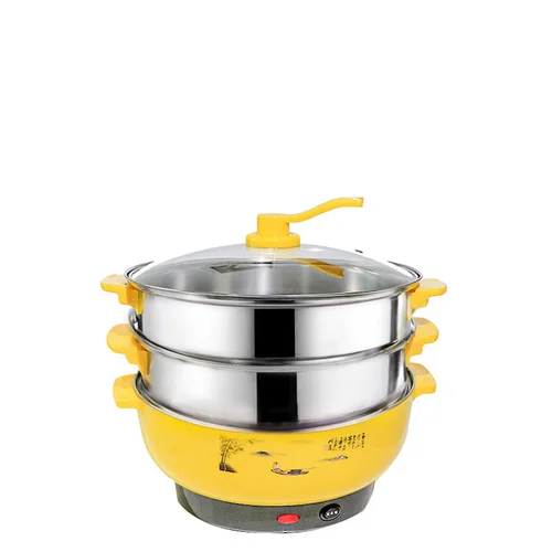 2 steamer Электрическая Пароварка большой емкости, пароварка для еды, Электрический Ланч-бокс,, нагреватель для тушения и паровой горшок, Прямая поставка - Цвет: 2 steamer