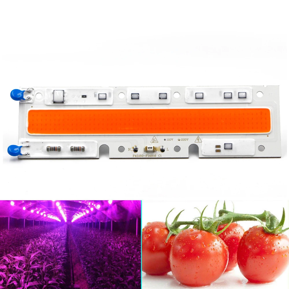 Светодиодный чип COB Phyto Grow 50 Вт 30 70 220 В 230 полный спектр садовые растения теплица