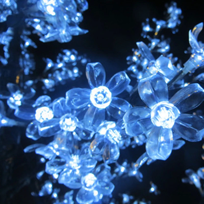 Рождественские светодиодные цветущее дерево вишни светильник 1 5 м 2 s Фея Пейзаж