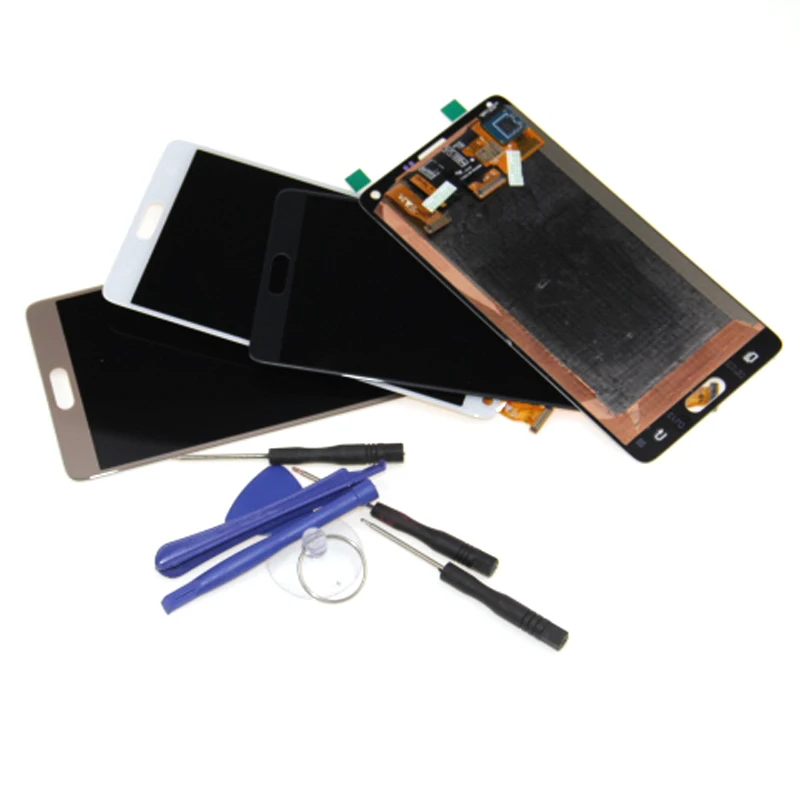 Телефон LCD для Samsung Galaxy Note 4 N910 N910A N910F Note4 LCDS дисплей кодирующий преобразователь