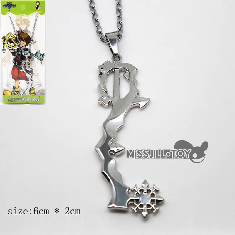 Высокое качество серия Kingdom Hearts ожерелье кулон металлический брелок ювелирные