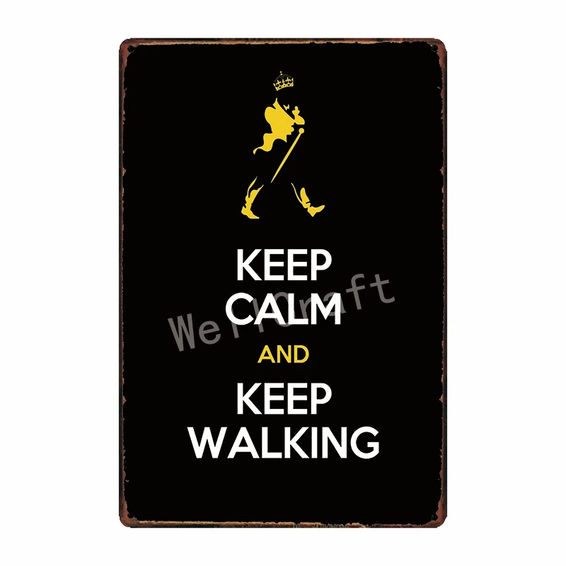 [ WellCraft ] johnnie walker whisky Metal Sign Wall Poster Sticker Party Decor for Pub bar Mural Iron Plaque Painting FG-237 - Цвет: WA 3102