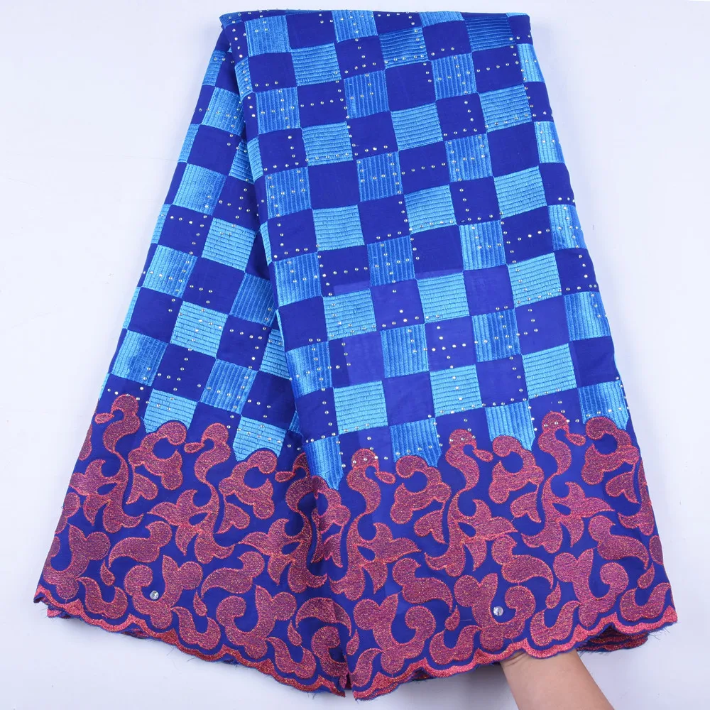 

Африканская швейцарская 100% хлопковая сухая кружевная ткань, швейцарская вуаль с камнем, высокое качество, французская вуаль, кружевная шве...