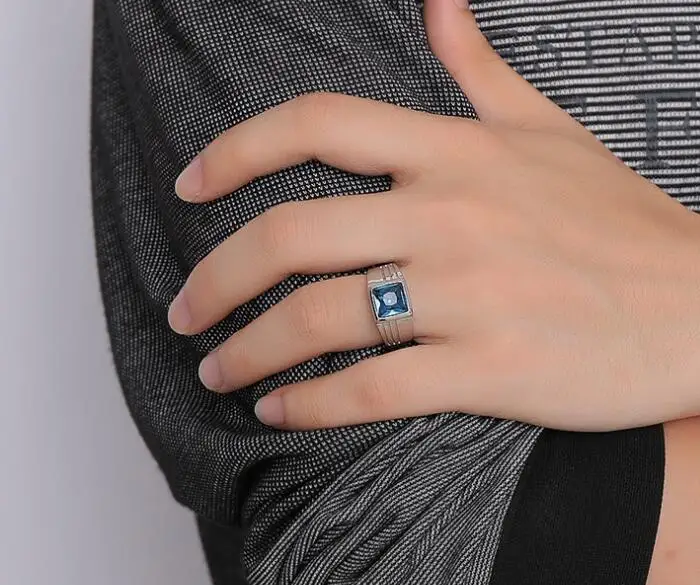 Пользовательские кавычки Обручение Jewelry Нержавеющая сталь Для мужчин горный