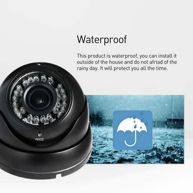 Водонепроницаемая 1080P 2 8 12 мм зум ip камера 2.0MP 36 LED наружная безопасности ONVIF ночное