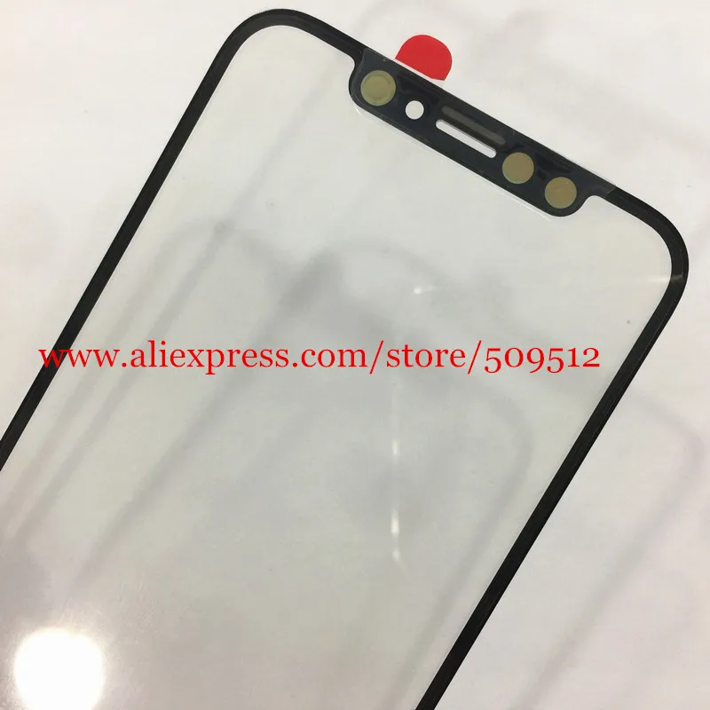 1 шт./10 шт./20 шт./лот высокое качество внешнее стекло с OCA для iphone X/10 переднее