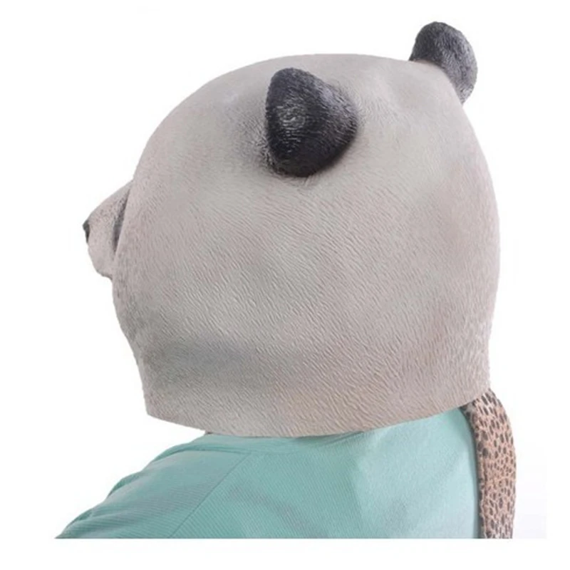 Милые китайские Гигантские панды резиновые маски животных милая голова