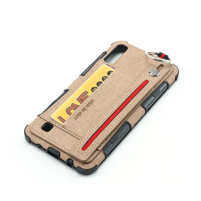 Карточка из ткани слот металлическое кольцо для Coque samsung A50 Чехол samsung A70 задний Чехол для samsung Galaxy A20 чехол A 50 S 50s A50S A30S A10