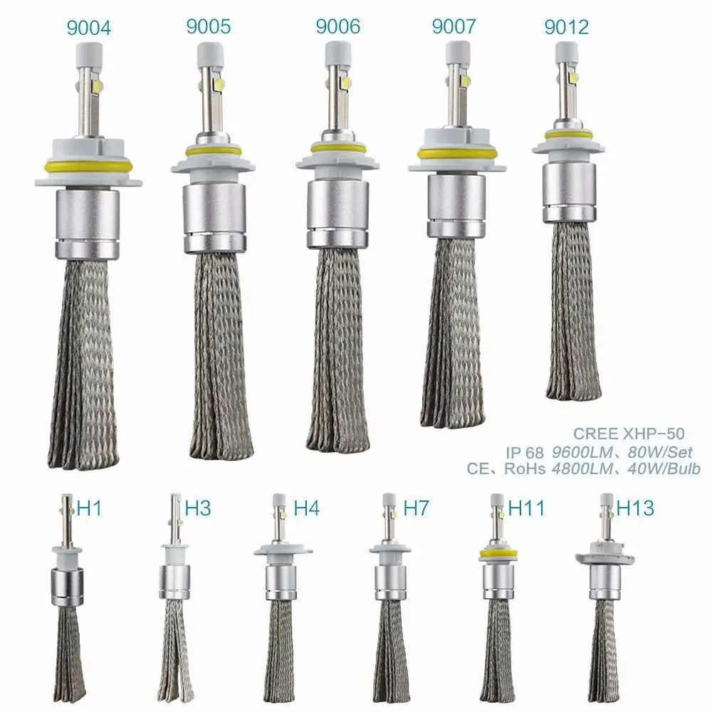 2 шт./партия, автомобильные лампы H4 H7 xhp 50