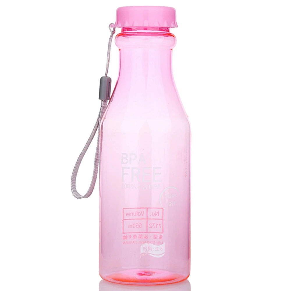G221269A 550 мл многоцветная Высококачественная бутылка для воды 19 унций пластиковая чашка для питья чайник герметичные крышки с петлей для переноски - Цвет: G221269A