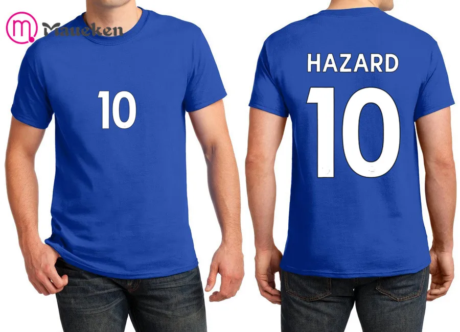 Мужская футболка с коротким рукавом и круглым вырезом EDEN HAZARD 100% хлопок W19032208 |