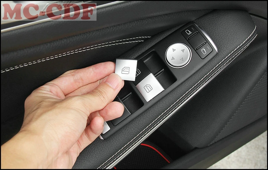 Автомобильный Стайлинг для Mercedes Benz A/B/C(W204)/E(W212)/GLA/CLA/GLK/GL/ML/GLE-class Авто стеклоподъемник переключатель управления крышка 14p