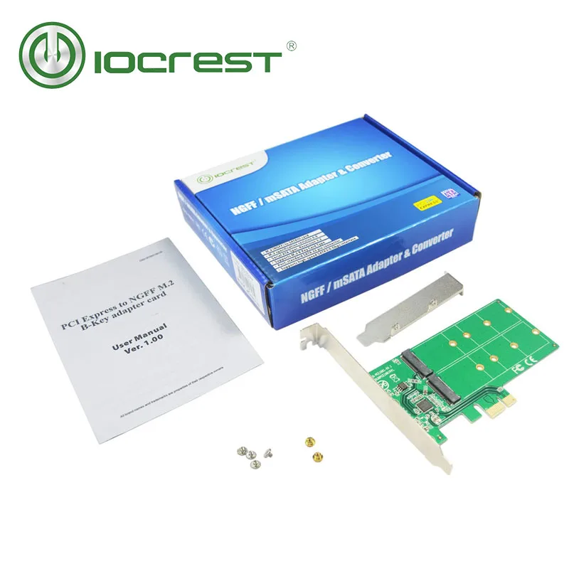 Карта адаптера IOCREST PCI Express для NGFF M.2 Key-B | Компьютеры и офис