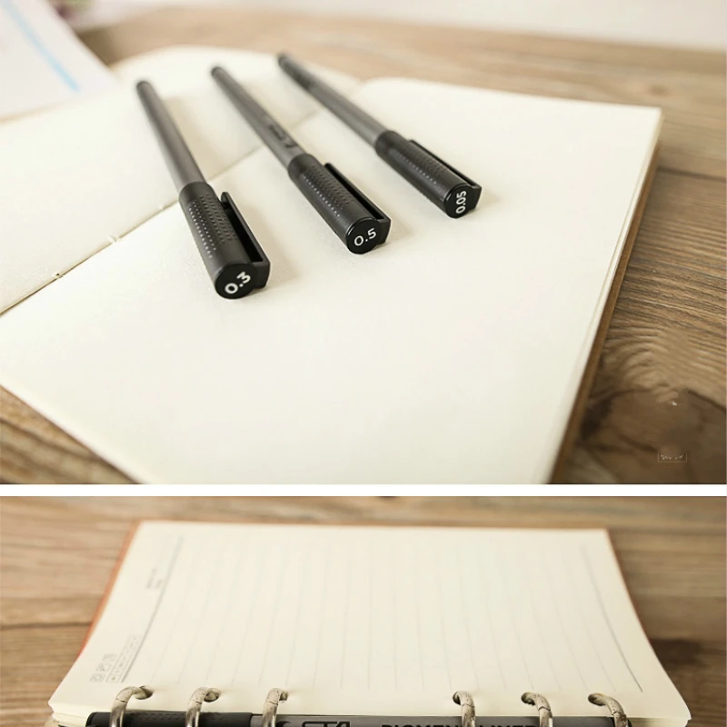 Эскизные маркеры ручка разные размеры пигментный лайнер на водной основе для