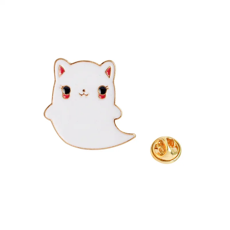 Булавки и броши прекрасный мультфильм аниме котенок эмалированные значки на