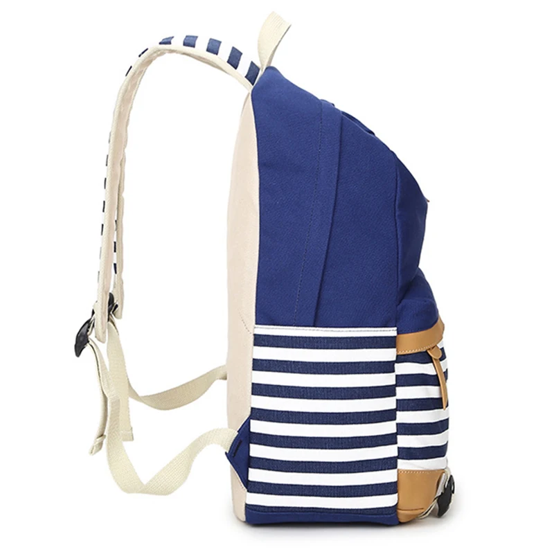 Мода милый поросенок нос в полоску Для женщин мужчин холст рюкзак бренд