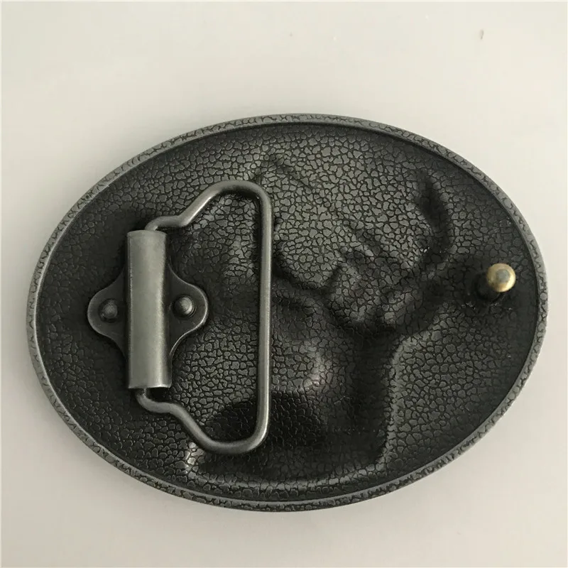 Розничная продажа высокого качества 3D Серебряный олень ковбойский пояс Пряжка