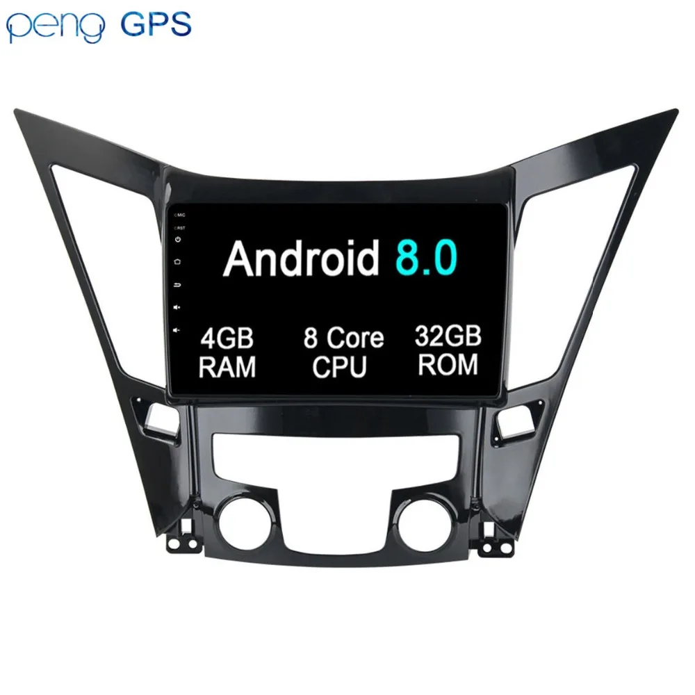 Автомобильный DVD плеер на Android 8 0 7 1 головное устройство с GPS навигацией для Hyundai