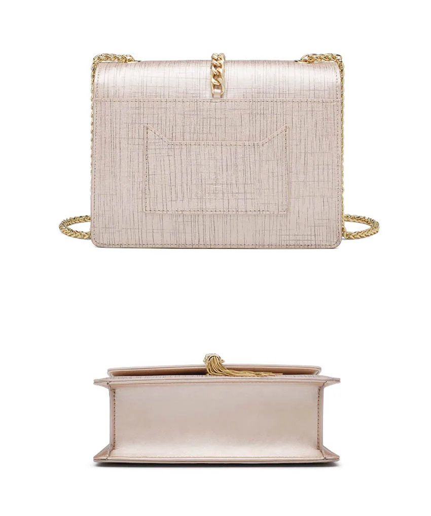 FOXER bag for women new women leather bag fashion chain tassel small bag designer women leather shoulder crossbody bag
