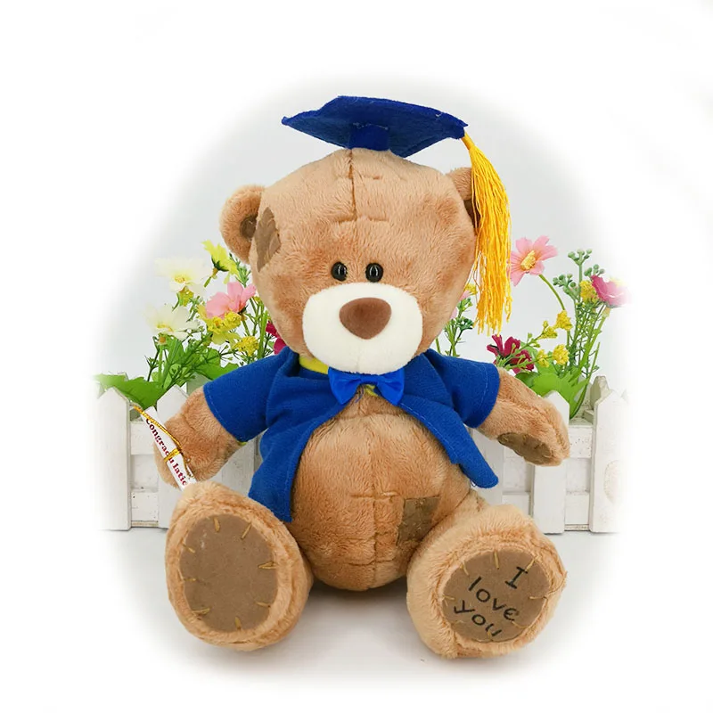 Одна штука 17 см Плюшевые свинки graduation bear мягкая игрушка на выпускном мишки