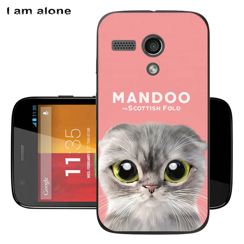 Чехлы для телефонов I am alone для Motorola Moto G XT1032, мягкий ТПУ чехол для мобильного телефона, милые сумки для Motorola Moto G