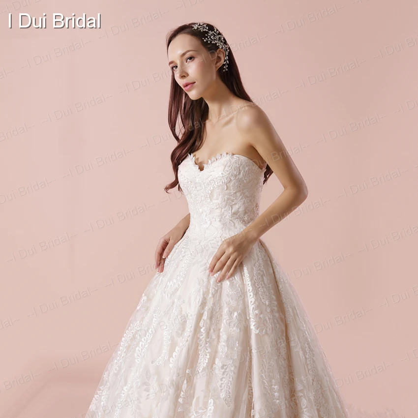 Sweetheart Ball Gown Wedding Dress Unique High Quality Lace