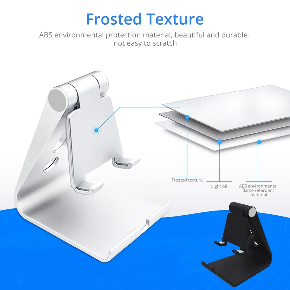 FONKEN Настольный держатель для телефона, подставка, многоугольное складное крепление, держатель для кухни, офиса, Нескользящие настольные подставки для держатели мобильного телефона