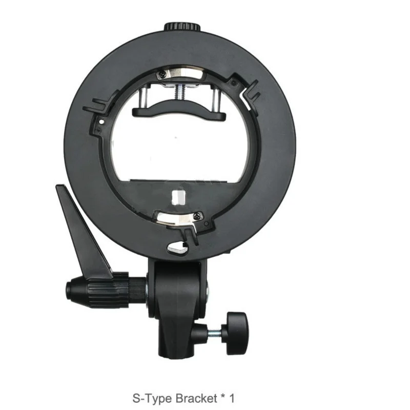 Godox s образный кронштейн Bowens держатель для вспышки Speedlite Snoot софтбокс