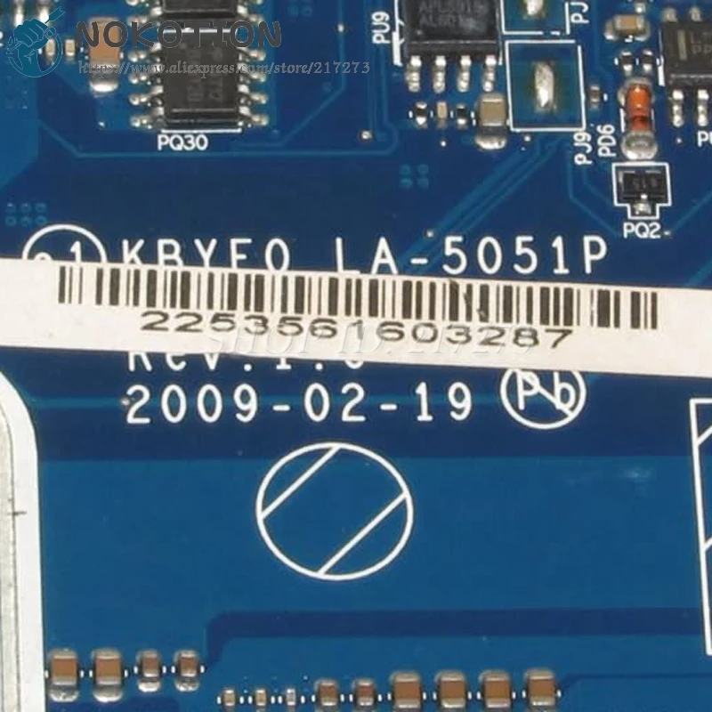 Материнская плата NOKOTION MBBDU02001 для Packard Bell EASYNOTE LJ71 J73 Gateway NV73 материнская DDR2