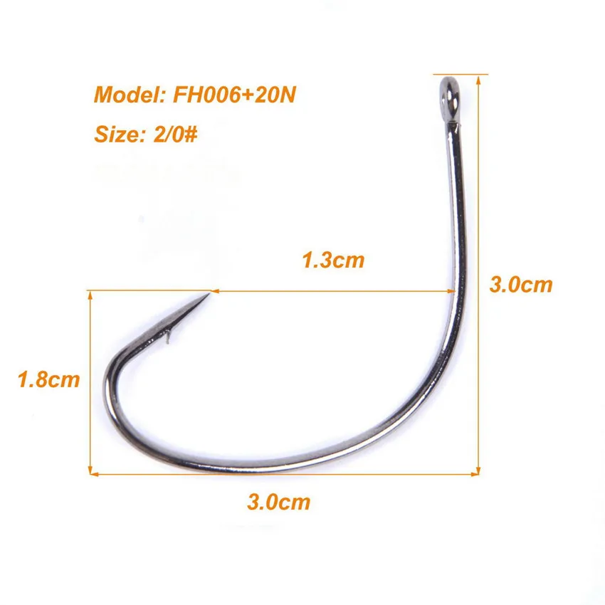 Size 2 0 100 шт. рыболовные крючки Размер 4#2/0# широкий зазор джиг большой одиночный рыболовный снасти тройные рыболовные крючки японский крючок - Цвет: Size 2 0