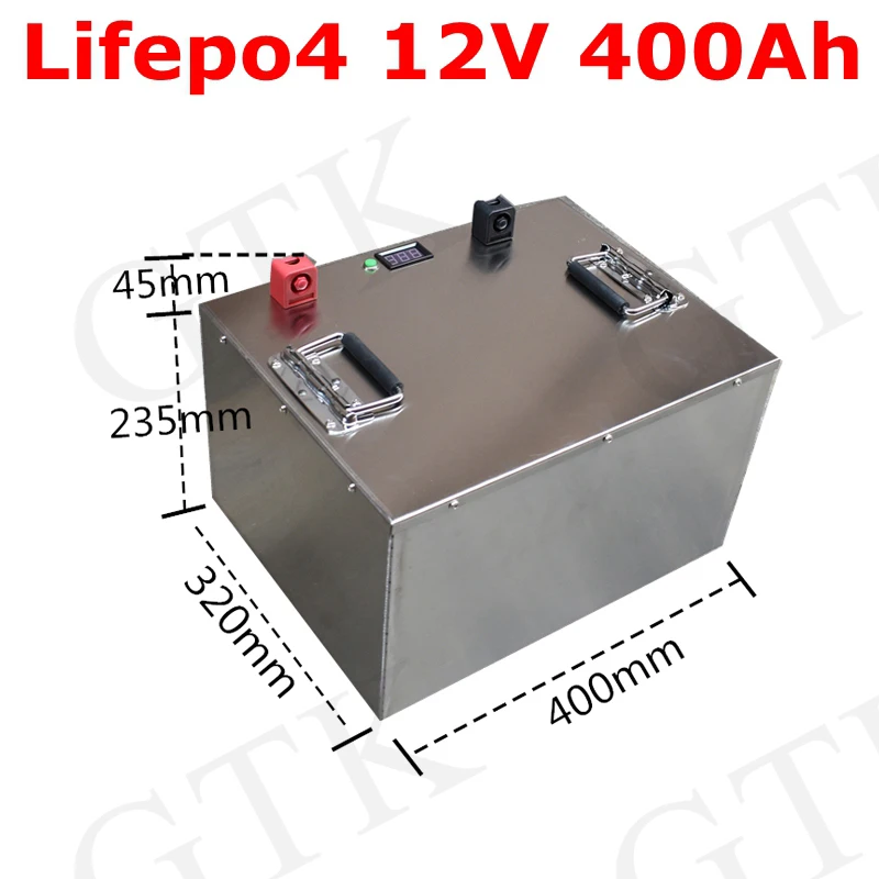 GTK 12 В 100Ah 200Ah 300Ah 400Ah LiFePo4 батарея 12,8 320A глубокий цикл для транспортных средств электростанции солнечной энергии EV RV хранения