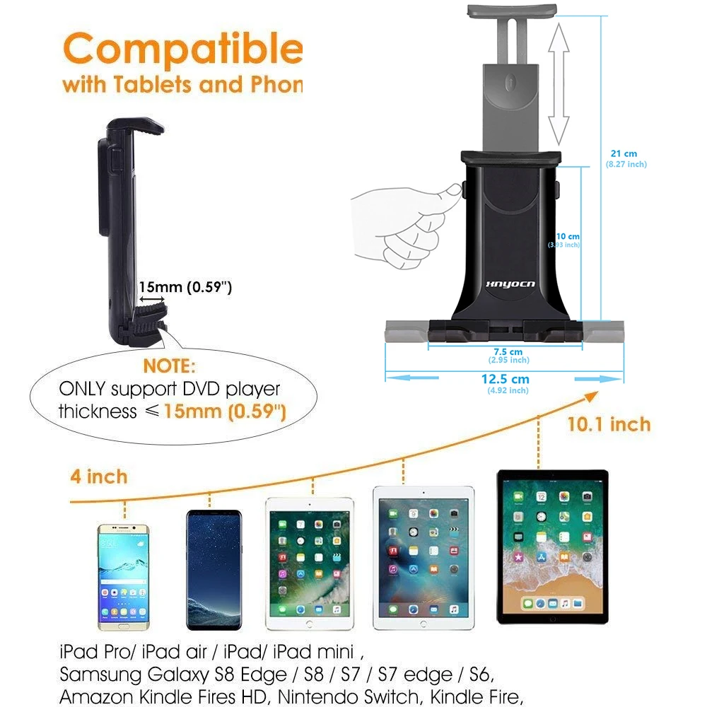 360 universal 7 8 9 10 inch car air vent phone tablet stand holder for iphone in car tablet holder for car suitable ipad mini free global shipping