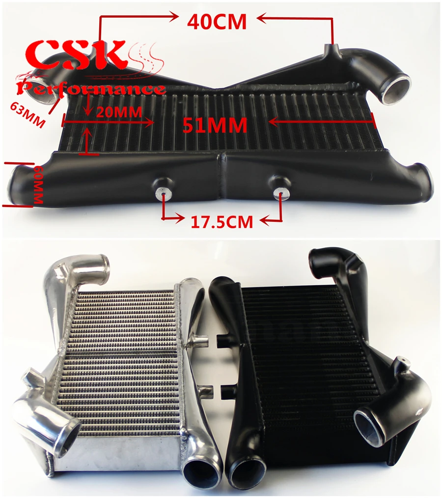 FMIC для Nissan 300ZX Twin Turbo Z32 VG30DETT 90 96 передний Кулер Черный|mount intercooler|front mount intercoolerintercooler