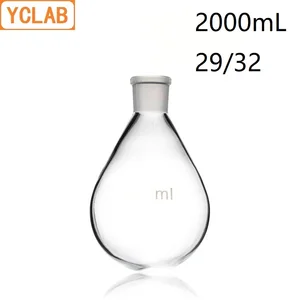 Колба для баклажана, из боросиликатного стекла, 2000 мл, 2932 л