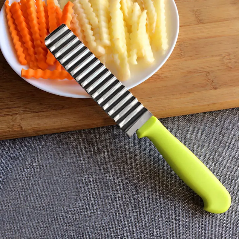 Измельчитель картофеля Слайсеры резак из нержавеющей стали картофельные волны