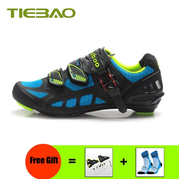 Cleats for 1502 B Tiebao sapatilha ciclismo, мужская и женская обувь с дышащей сеткой, обувь для езды на велосипеде, SPD-SL, кроссовки суперзвезды, дорожные, sapato ciclismo - Цвет: Cleats for 1502 B