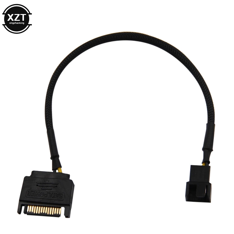 Ноутбук SATA 15 Pin до 3 4 охлаждающий кабель вентилятора материнская плата cpu адаптер