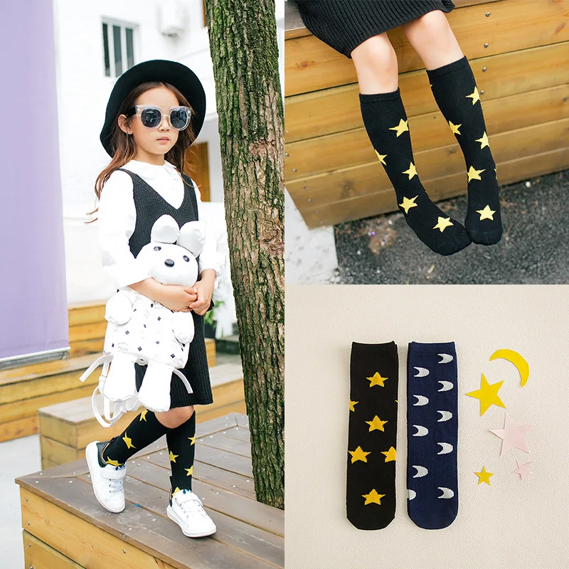 Гольфы для девочек с бантом детские носки полосатые милые длинные гольфы