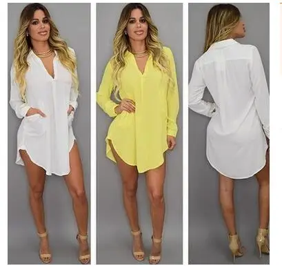 MLXSLKY летняя Европейская станция новая шифоновая рубашка с длинным рукавом и