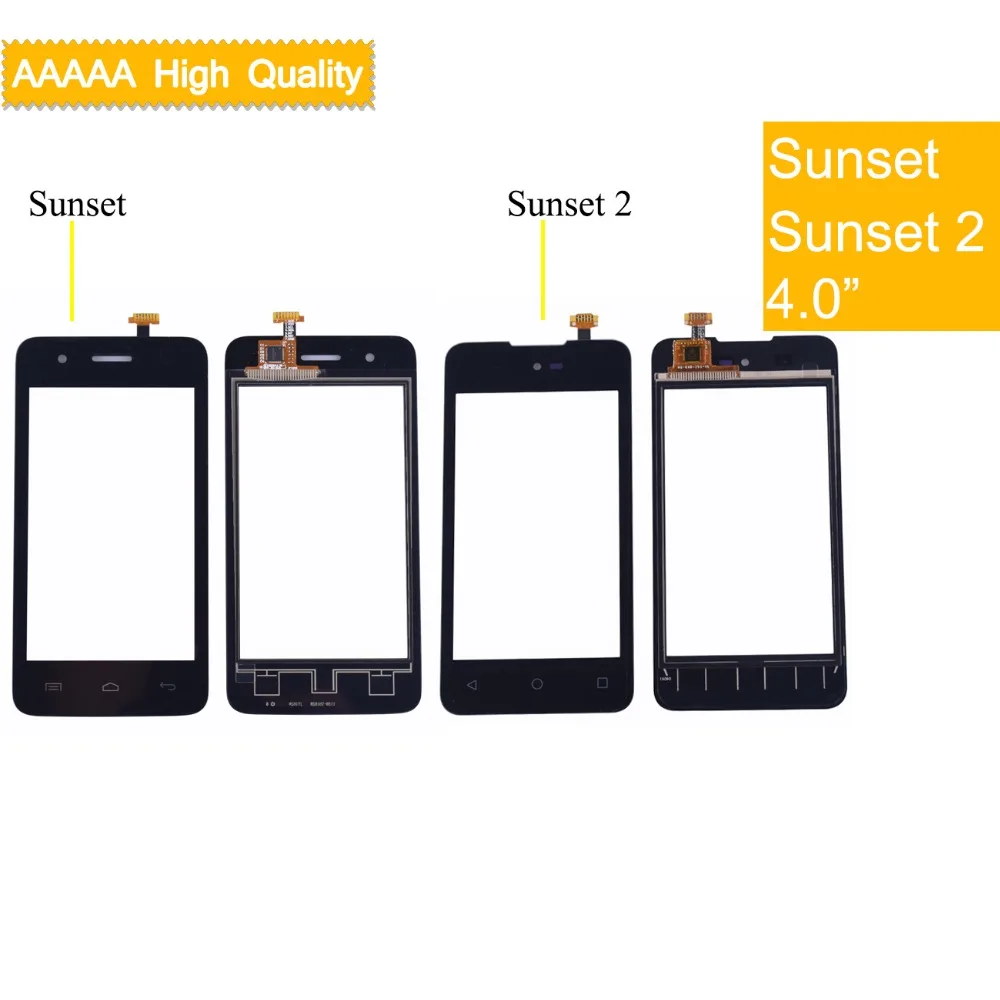 Сенсорная панель с дигитайзером для Wiko Sunset 2 Sunset2 передний внешний стеклянный