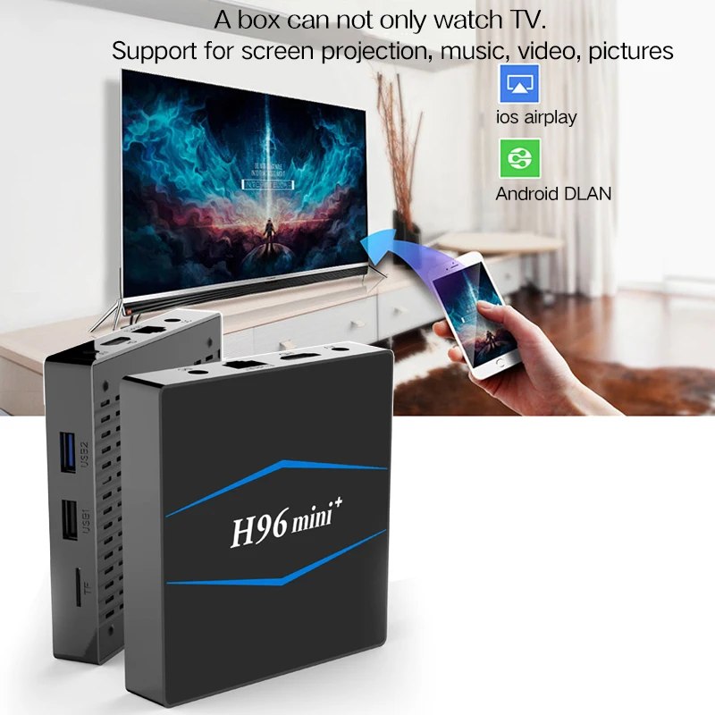 Смарт ТВ-приставка Android 8 1 RK3229 Четырехъядерный 4 k USB2.0 2 Гб 16 медиаплеер 4g WiFi PK X96