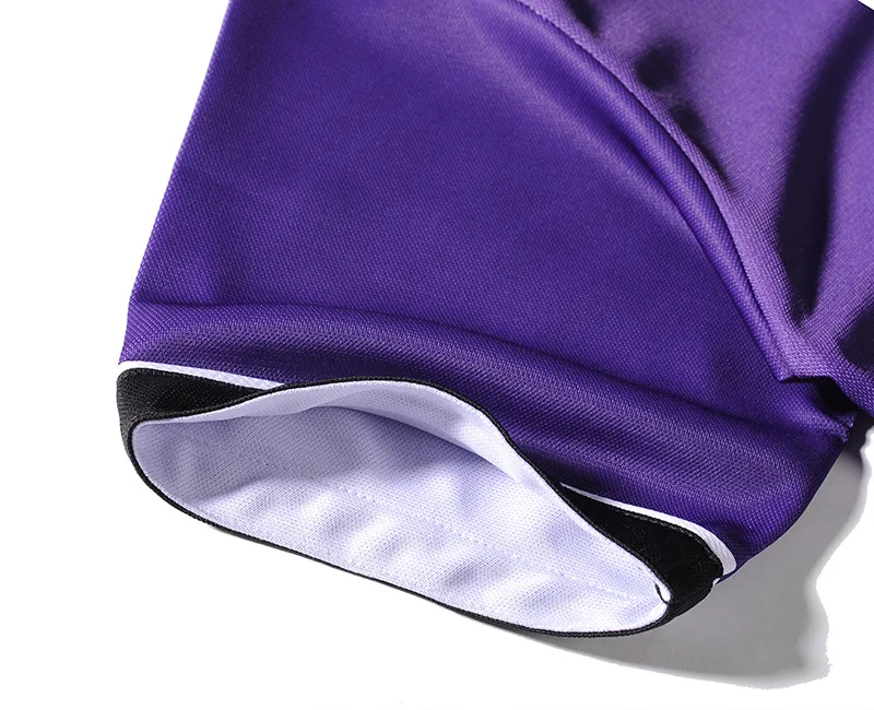 Фиолетовый на пуговицах унисекс дуги нижней 3D принтом Футболка с коротким