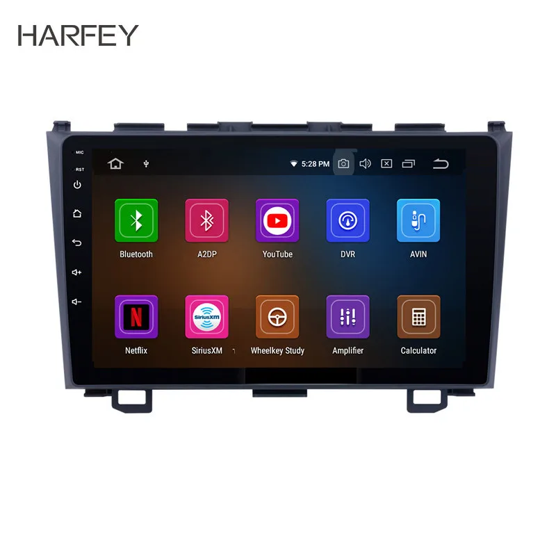 Harfey 9 &quot4 + 64 ГБ Android 10 0 DVD мультимедийный плеер для Honda CRV 2006 2007 2008-2011 автомобильное