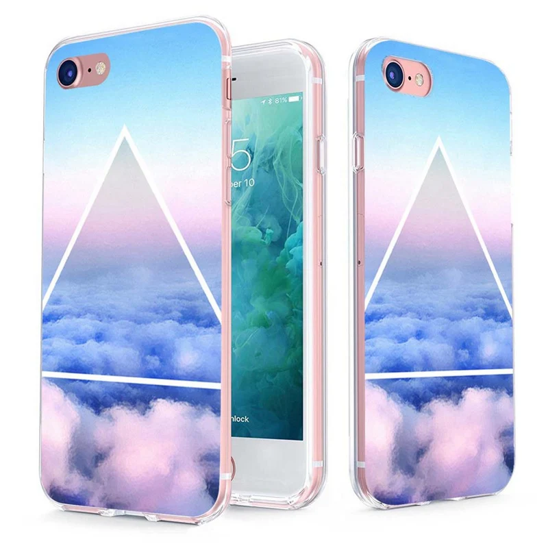MLCRIYG мягкий телефон чехол для iPhone 6 S Plus 7 8 X TPU красочный Мандала разноцветный
