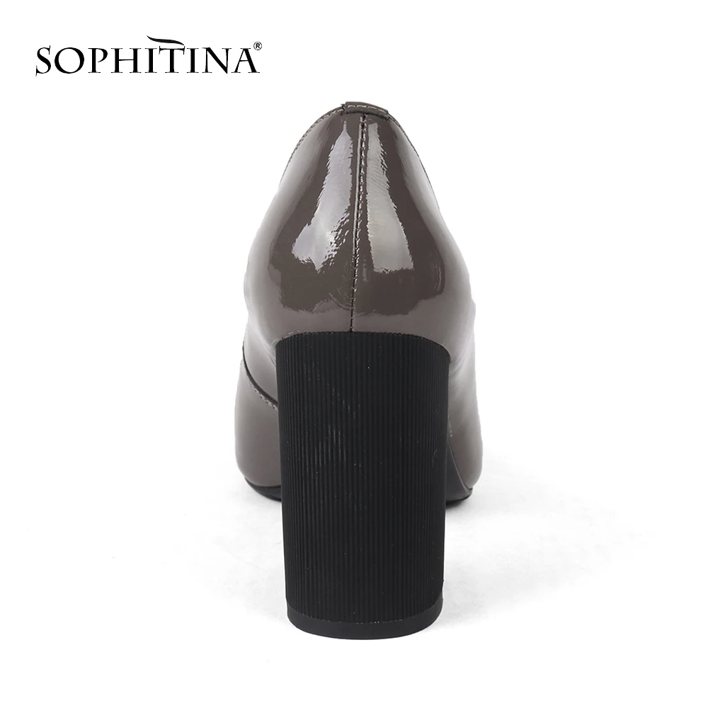 SOPHITINA/Элегантные женские туфли лодочки ручной работы из натуральной кожи внутри